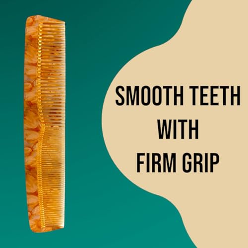Image of Hair Comb for Men and Women - Set of 4Pcs Made with Virgin Quality Raw Material with Smooth Teeth for Healthy Hair, Detangling, Hairstyling Graduated Combs Set