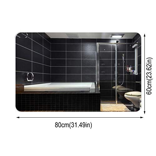 Miroir de beauté à LED en verre argenté de haute précision
