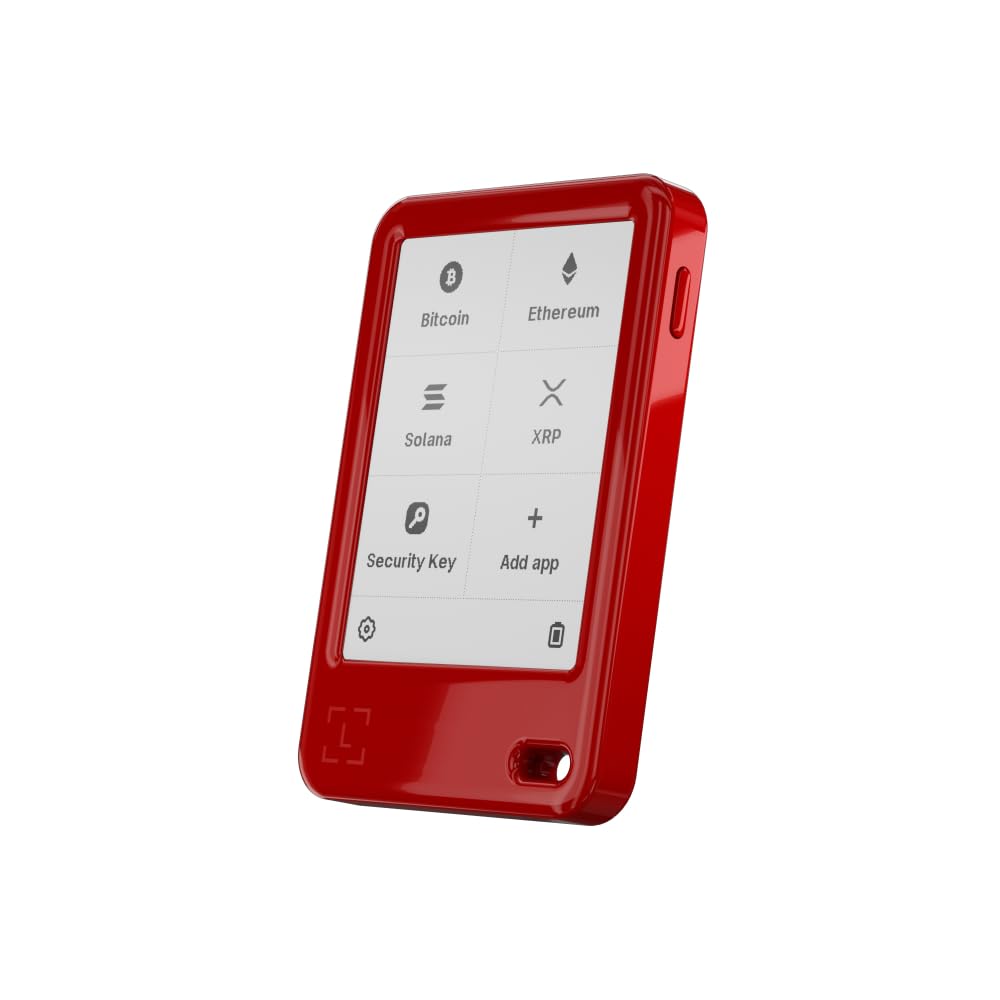 Ledger Nano Gen5 Krypto-Wallet Touchscreen Signer Kirschrot