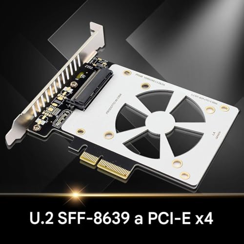 Tarjeta adaptador U.2 PCIe de expansión para conector de transferencia estable 6