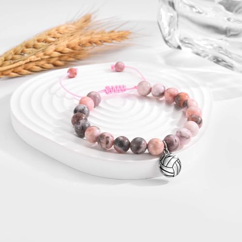 Image of EFVISD Volleyball Bracelet Gifts for Teen Girls Volleyball Players Team, Christmas Birthday Valentines Graduation Back to Schoool Gifts for Girls Daughter Granddaughter Niece Sister