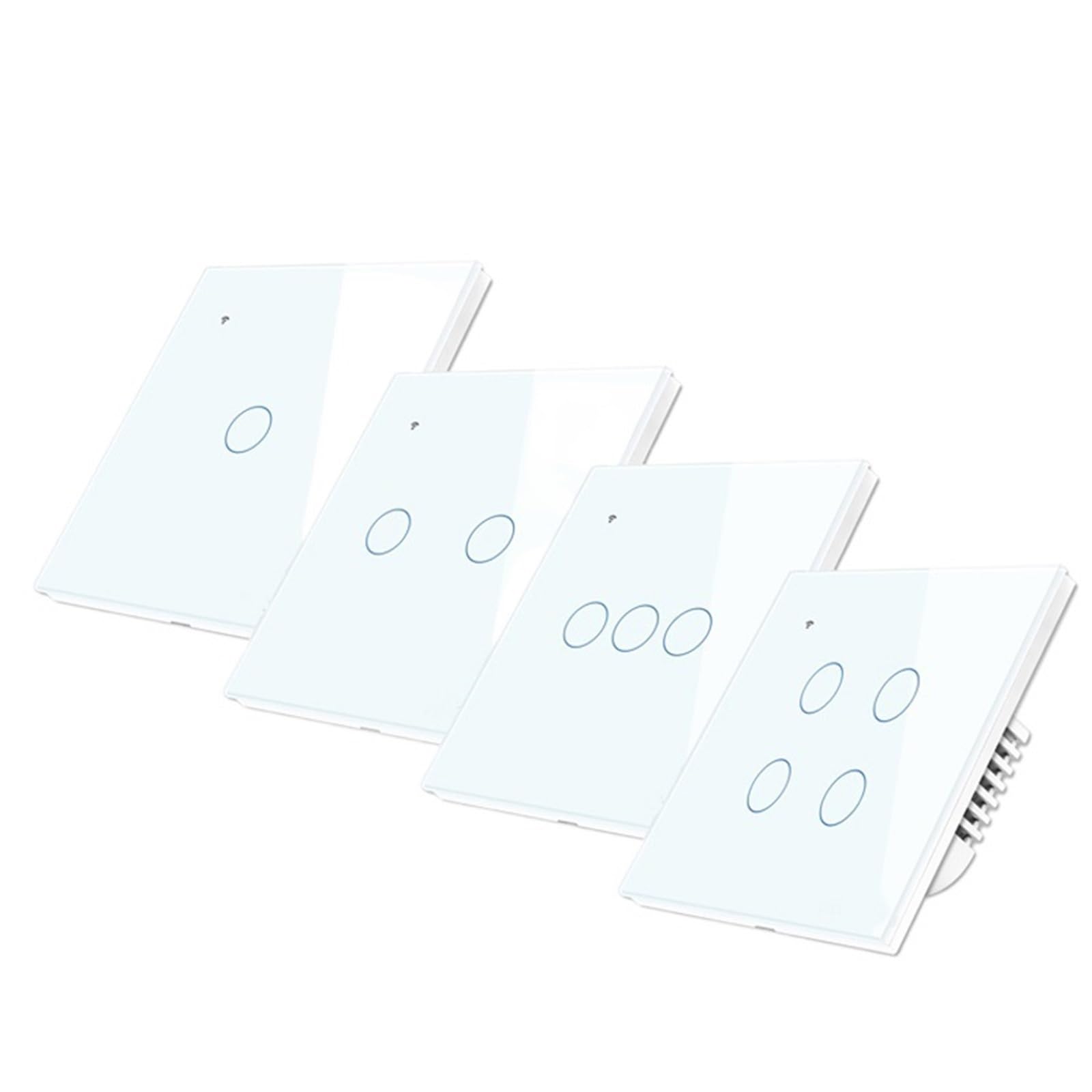 Interruttore Touch WiFi 2 Gang Smart - Controllo Con App E Alexa, Bianco, Per Casa Intelligente - Foto 8