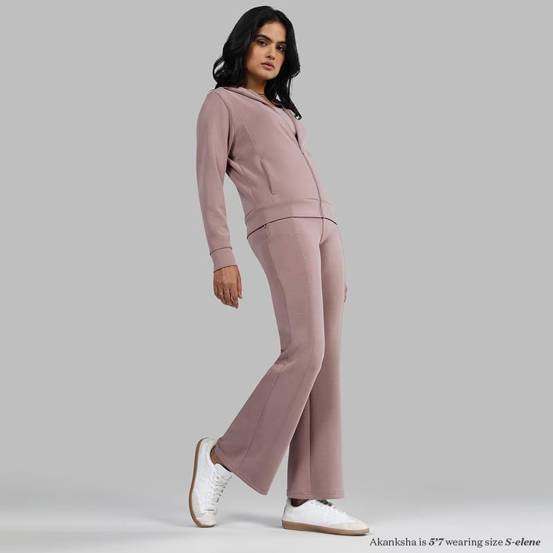 Image of BlissClub Bare Butter Hoodie | Front Pockets | Full-Length Zipper | Cuffed at Sleeve |