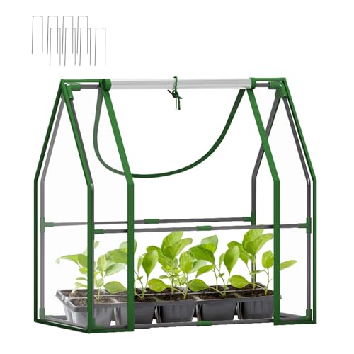 50% Off Wironlst Mini Greenhouse with Dual Doors for Plant Protection