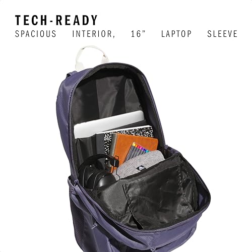 Image of adidas Excel Backpack Durable Large Athletic Laptop Book Bag, 7.0 /Preloved Violet /Wonder White, OSFA, Excel Backpack for Men & Women - Durable Large Athletic Laptop Bag