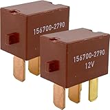 156700-2790 (2-Pack) 12V 4-Pin 30A SPST Automotive Relay Compatible with Toyota Camry RAV4 Corolla Lexus ES350 Fixes Blower Motor AC B1478 B1445 Codes