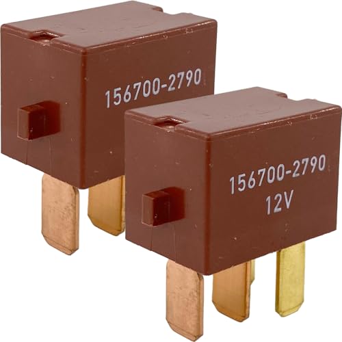 2-Pack 156700-2790 Relay - 30A 12VDC 4-Pin SPST Automotive Relay - Compatible with Toyota (2010-2020), Lexus - Fixes Blower Motor & B1478/B1445 Errors