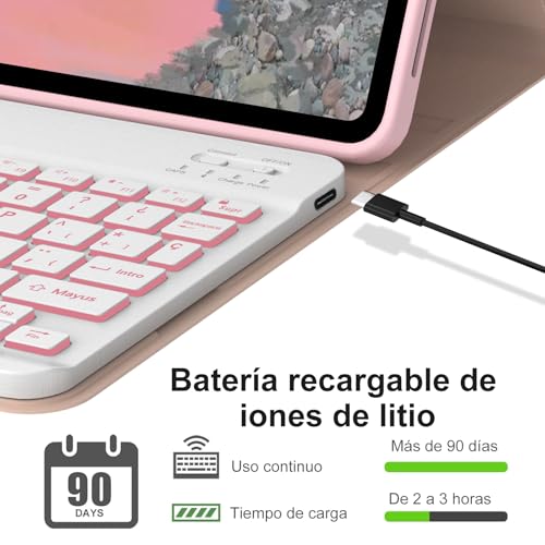 Teclado iPad Air 11 pulgadas español para escribir sin errores 4