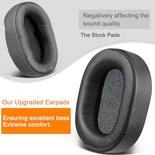SOULWIT Earpads Reemplazo para Corsair HS65/HS55 Surround Wired, HS55 Surround V2, HS 65/HS 55 Wireless Core Gaming Headset, Almohadillas para Auriculares con Cuero Proteico Suave y Espuma de Alta Densidad - Negro miniatura 6