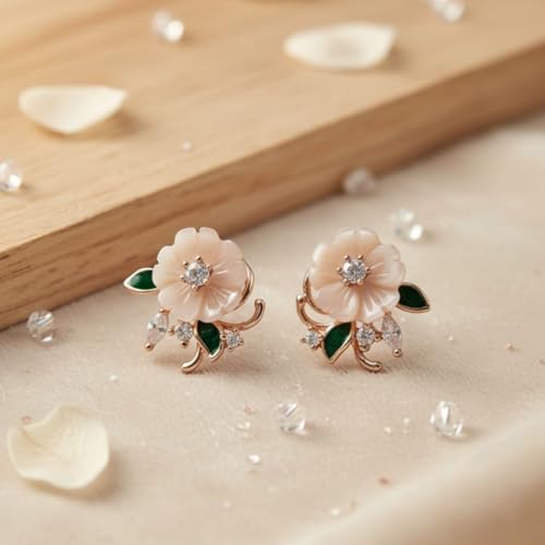 Image of Parasmoni Silver Stud Earrings for Women
