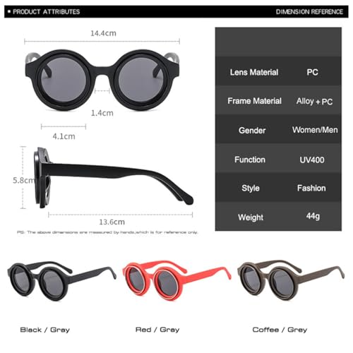 Lunettes de soleil rondes protégeant vos yeux avec style en plein soleil - 6