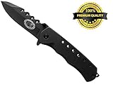 Sportsman Folding Knife with 5 yr Guarantee! Premium Titanium Spring Assisted Opening Pocket Knife is Best for Camping - Survival Gear - Fishing or Hunting. A Tool for any Outdoorsman.