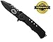 Sportsman Folding Knife with 5 yr Guarantee! Premium Titanium Spring Assisted Opening Pocket Knife is Best for Camping - Survival Gear - Fishing or Hunting. A Tool for any Outdoorsman.