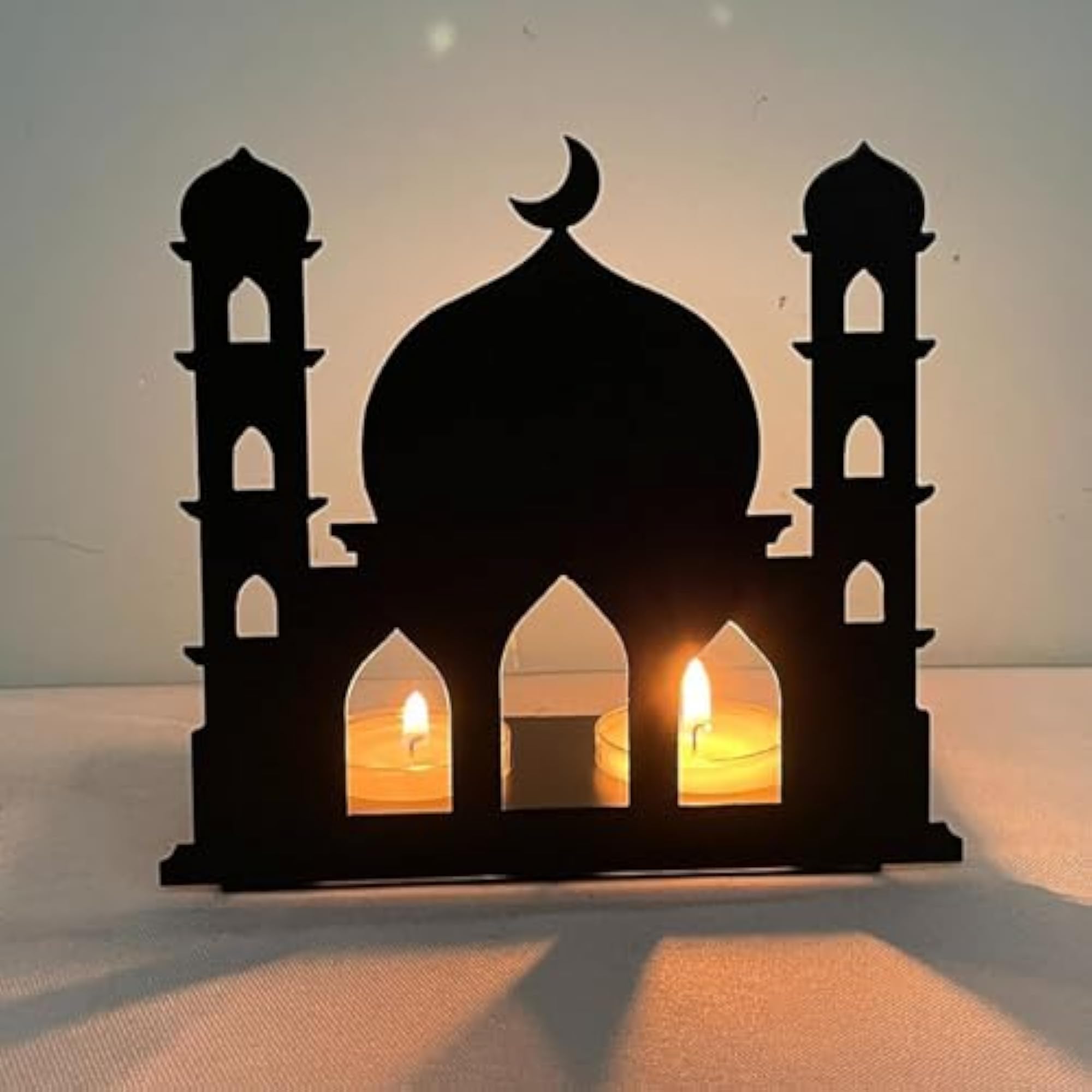 Eid Candle Holder Foldable Gift Iron Candlestick