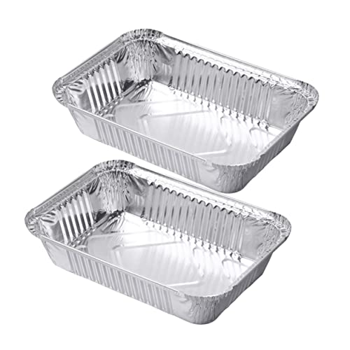 Alipis 10pezzi Vassoi Alluminio Usa e Getta Pans Profondi Per Cucina e Catering Per Barbecue e Feste Resistente e Pratico