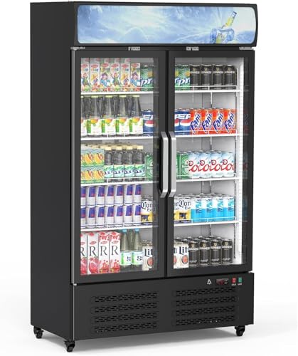 GAOMON Commercial Merchandiser Refrigerator - 25.3 Cu Ft