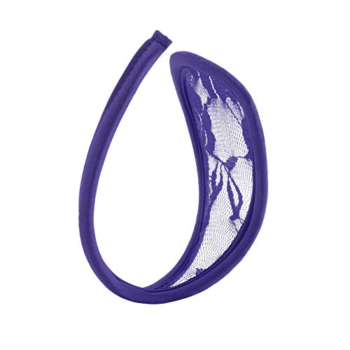 G-string violet en dentelle extensible sans couture taille unique