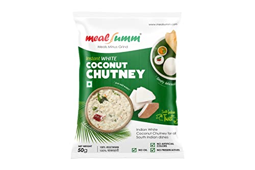 Mealsumm Coconut Chutney (Just add Water, One pack make 4 servings), 200 gm- Pack of 4
