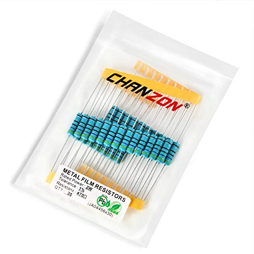 Chanzon 30pcs 2W 470 Ω ohm Metal Film Fixed Resistor