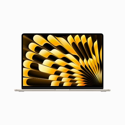 Notebook MacBook Air (2023) Apple com chip M2: tela Liquid Retina de 15,3 polegadas, 16 GB de RAM, 512 GB de Memória Interna - Estelar