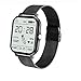 Eaarliyam Touch Touch Smart Watch Activity Fitness Tracker Pedometro Con Smart Notification Tracker Pedometro Cronometro per Uomo Donne Nero