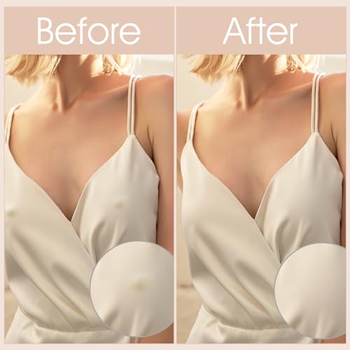 Sibba 80Pcs Disposable Breast Covers Nipple Covers, 4 Styles Nipple Cover Pasties, Self-Adhesive Bra Pad, No Show Satin Breast Petals Stickers for Women Girls4