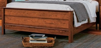 Sauder Carson Forge Queen Footboard with Rails, Washington Cherry