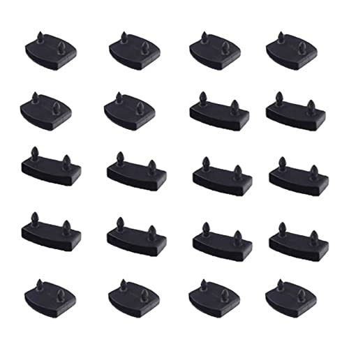 XIAONAN 20Pcs 53mm x 9mm Plastic Bed Slat Cover Replacement Holders End Caps+Centre Caps for Holding...