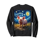 Photo Gallery gli amanti degli animali di van gogh s starry night pig felpa Photo Gallery gli amanti degli animali di van gogh s starry night pig felpa