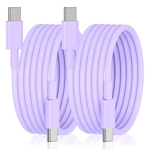 USB C to USB C Cable for Phone 15 Charger Cable 2pack 6FT 60W Type C Fast Charge
