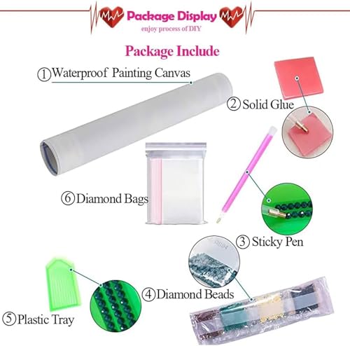 Peinture Numero Kit Point de Croix 5D | Toile Grand Format Luxe