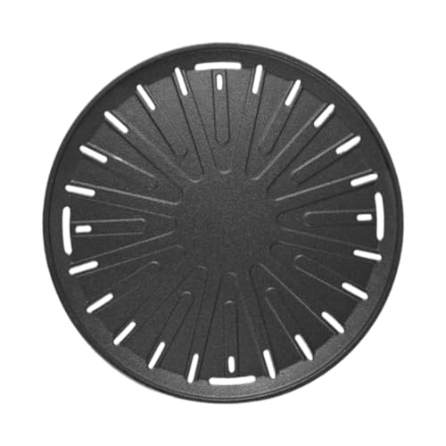 Barbecue Grill Pan Coating Grill Plate Portable Easy Cleaning Roasting Pan for BBQ Hob Gas Household Camping, Sun Flower