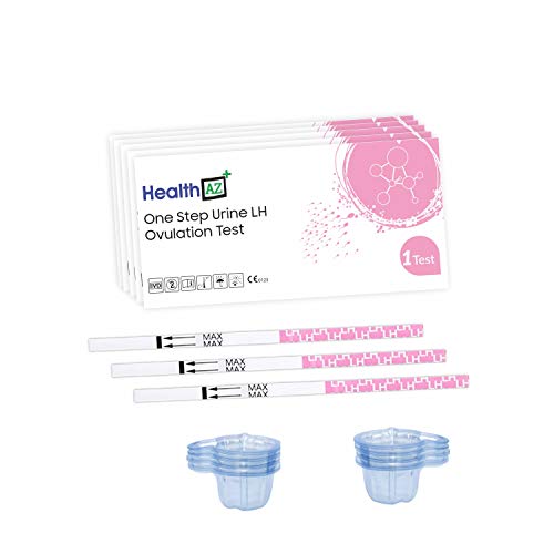 HealthAZ 30x -LH-Ovulation-Test-Strip-3.0MM,Predictor kit, FREE-30 Urine Cups Reliable (Pack of 30) HealthAZ 30x -LH-Ovulation-Test-Strip-3.0MM,Predictor kit, FREE-30 Urine Cups Reliable (Pack of 30)