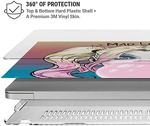 Skinit Case + Skin Compatible with MacBook Air 13in (2020) - Officially Licensed Warner Bros Harley Quinn Mad Love Design