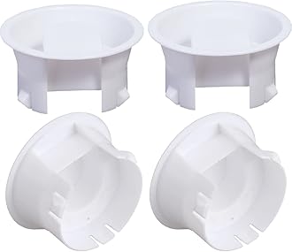 4 Pieces Glass Water Pitcher Lid Replacement Cap Stoppers for Jug Bistro, White