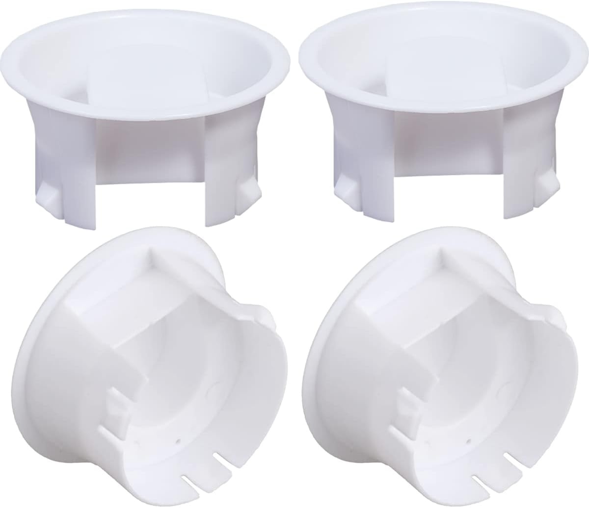 4 Pieces Glass Water Pitcher Lid Replacement Cap Stoppers for Jug Bistro, White