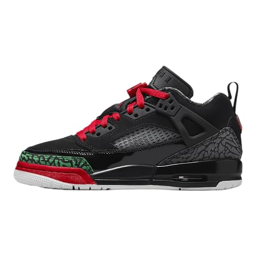 Jordan Spizike Low Big Kids' Shoes (Black/Classic Green/White/Varsity Red)