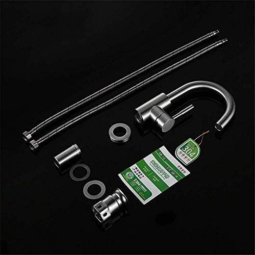 Robinet de salle de bain en acier inoxydable 304 anti-corrosion à double commande