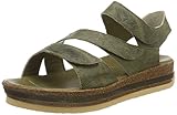 Weicher Gehcomfort Think! Damen ZEGA_282389 Römersandalen, Grün (Oliv 66), 41 EU