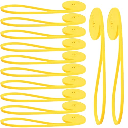 12 Pcs Resistance Bands - Pull Up Assist, Strength Training & Physical Therapy for Home Gym | Exercise Loop Bands for Men & Women (Yellow 5-15lbs)