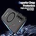 Guizzcg for Samsung Galaxy Note 10 Magnetic Case (6.3-inch) [Compatible with Magsafe] Soft TPU Bumper + Clear Back Slim Shockproof Drop Protection,Black