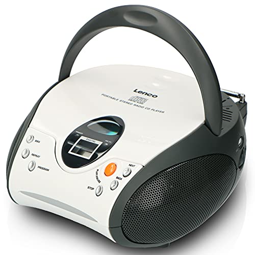 LENCO UKW-Radio m.CD Stereo,weiß SCD-24 White