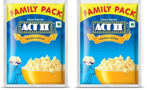 Image of ACT II Instant Golden Sizzle Popcorn, 112.5gm (Pack of 2)