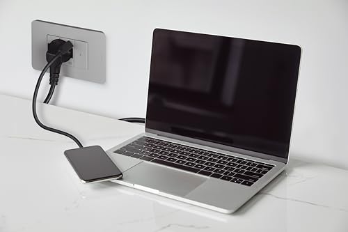 Toma de corriente Schuko italiana P40 BTICINO MatixGO gris con USB tipo C 4