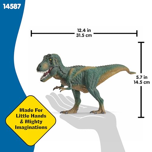 Image of Schleich Dinosaurs - 12 inch Tyrannosaurus Rex Figurine - Kids Ages 4+ | 14587 | Dinosaur Figurine, Realistic Animal Toys, Dino Figure for Boys and Girls, Screen-Free Imaginative Pretend Play