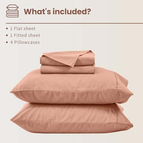 Image of Bedlifes 100% French Linen Queen Bedding Set - 18-24 inch Extra Deep, 6-Piece | Soft & Durable, Breathable & Cooling, Flax Linen Sheet, OEKO-TEX Certified, Moisture Wicking, Easy Care, Machine Washable