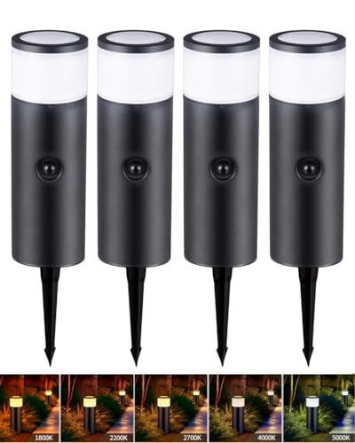 5CCT Low Voltage Bollard Pathway Lights, 4.5W 320LM 12-24V AC/DC Aluminum Waterproof Outdoor...