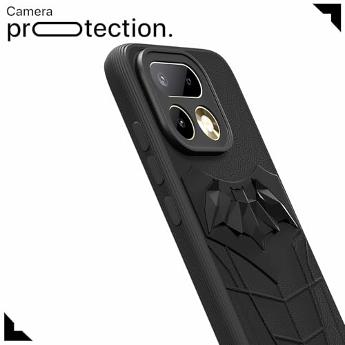 Image of Outlouders Back Cover for Realme 16 Pro 5G | Stylish | Scratchproof | Soft Silicone | Shockproof |Enhanced Camera Lens Protection Bumper Case (Black)