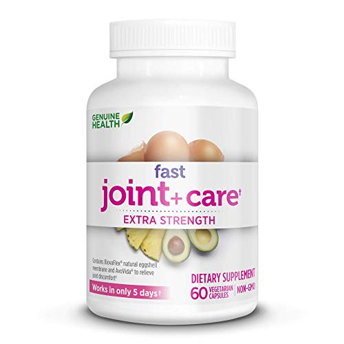 Genuine Health Fast Joint Care+ Clinical Strength, Eggshell Membrane, Natural Rapid Pain Relief, Anti Inflammatory, 60 Capsules Genuine Health Fast Joint Care+ Clinical Strength, Eggshell Membrane, Natural Rapid Pain Relief, Anti Inflammatory, 60 Capsules