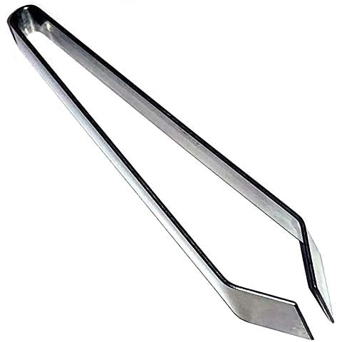 JINXM Stainless Steel Fish Tweezers Fish Bone Tweezer Fish Tweezers Stainless Bone Remover Tweezers for Professional Removing Fish Bones and Pulling Out Chicken Feathers Cover